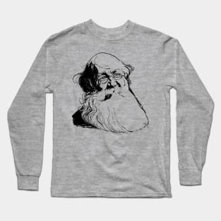 Peter Kropotkin Sketch - Anarchist, Socialist, Anarcho-Communist, Philosopher Long Sleeve T-Shirt